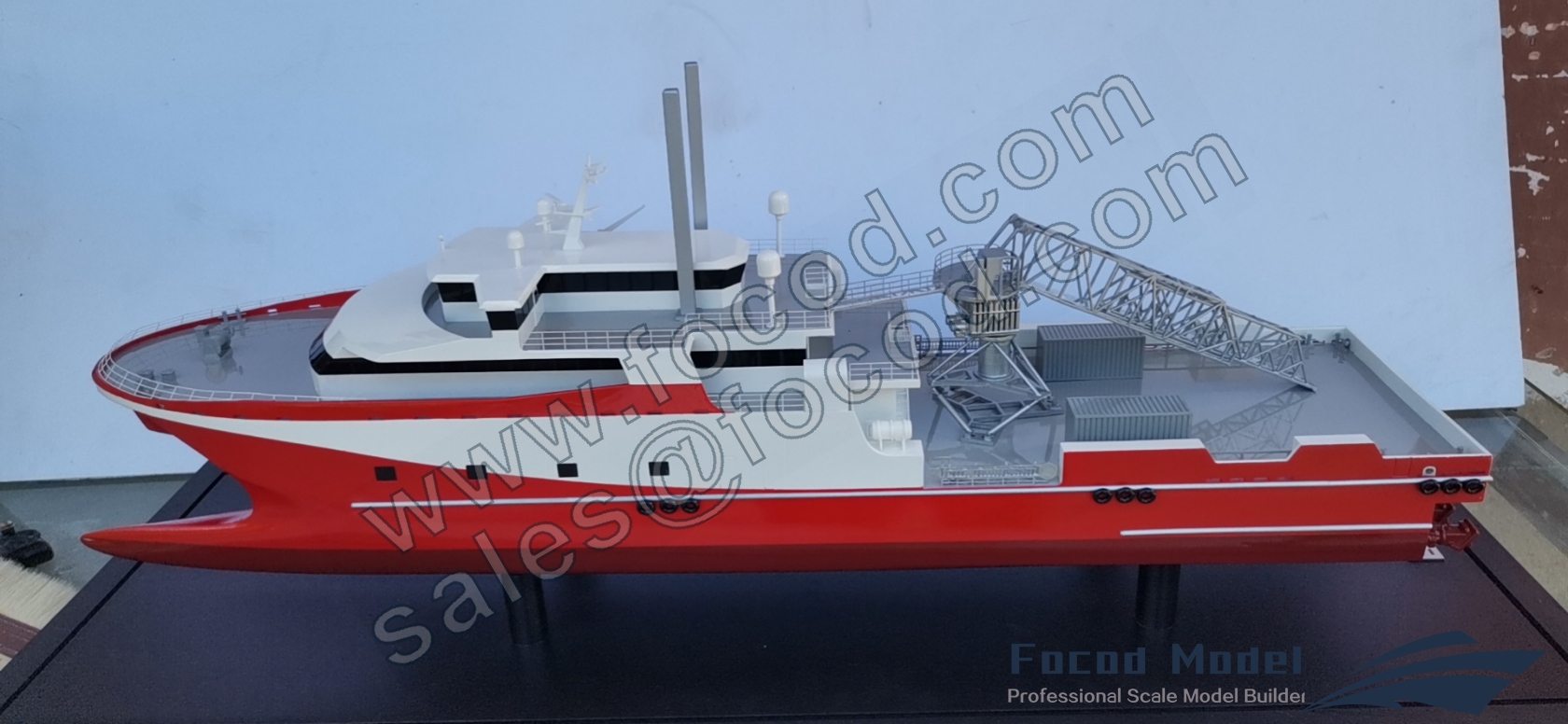 custom made model of 76M CREW TRANSFER VESEL